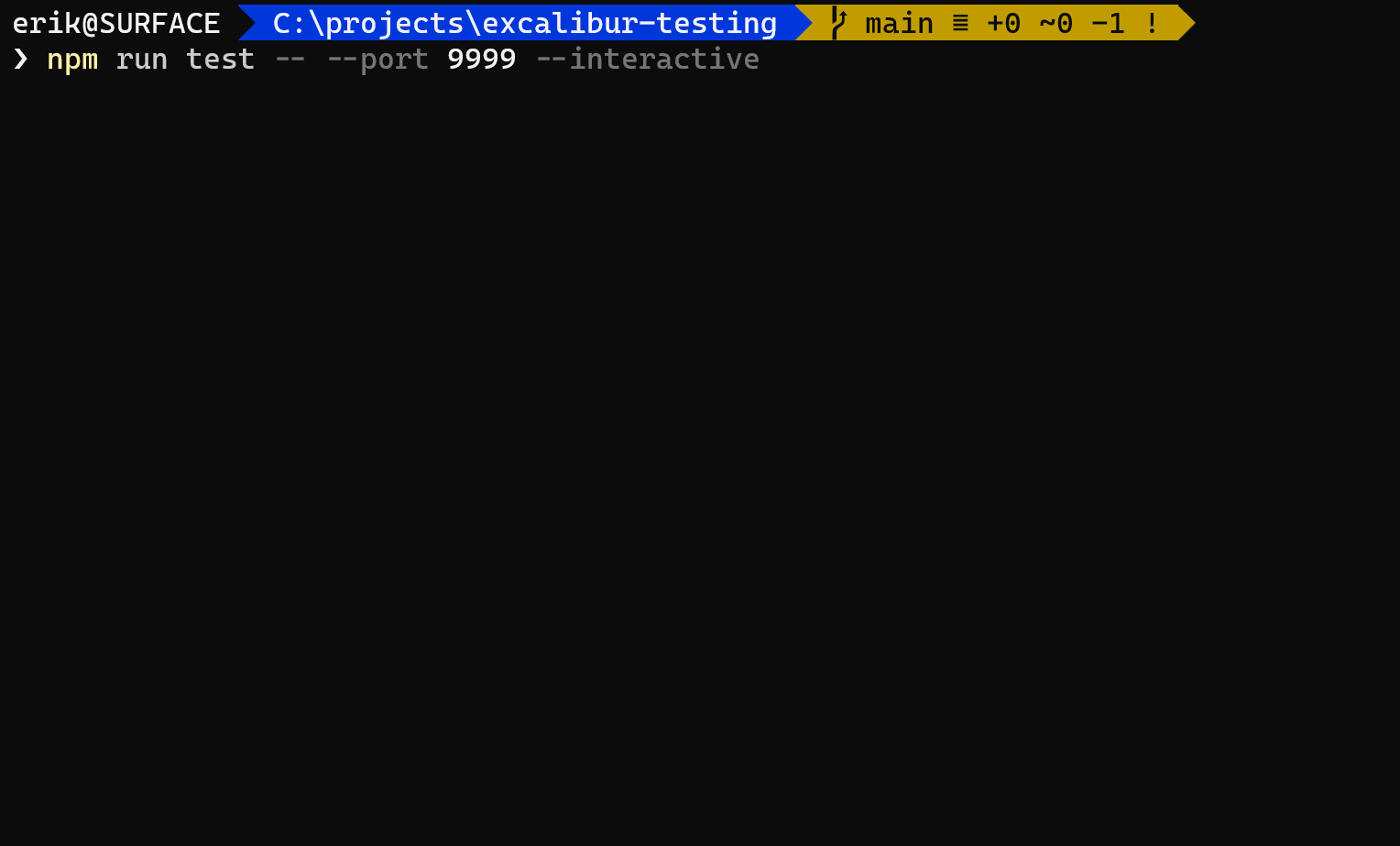 Excalibur Image snapshot testing