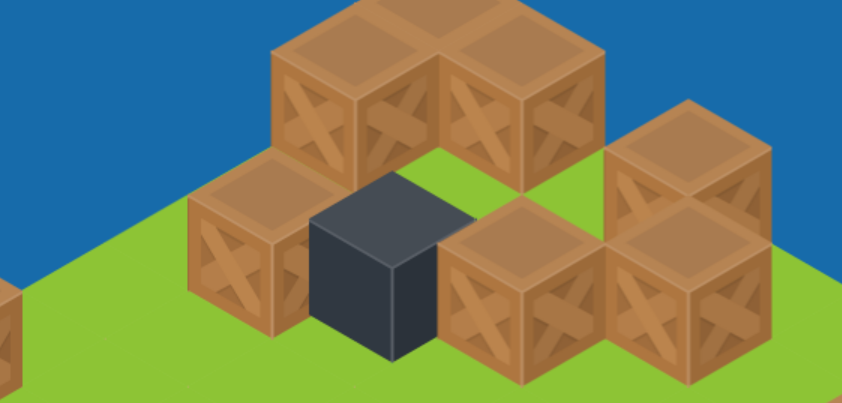 Example of z index appropriately sorting drawings